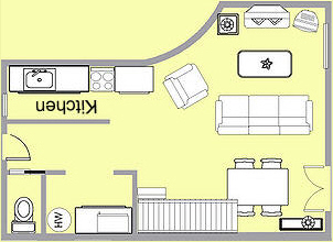 La Lavande downstairs floor plan