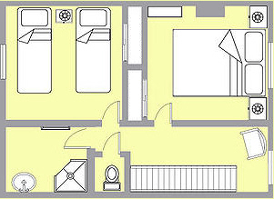 La Lavande upstairs floor plan