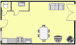 La Lavande downstairs floor plan