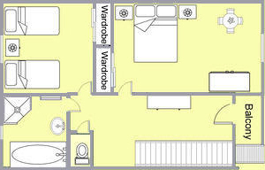 La Lavande upstairs floor plan