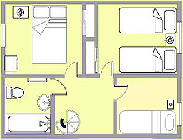 La Lavande upstairs floor plan